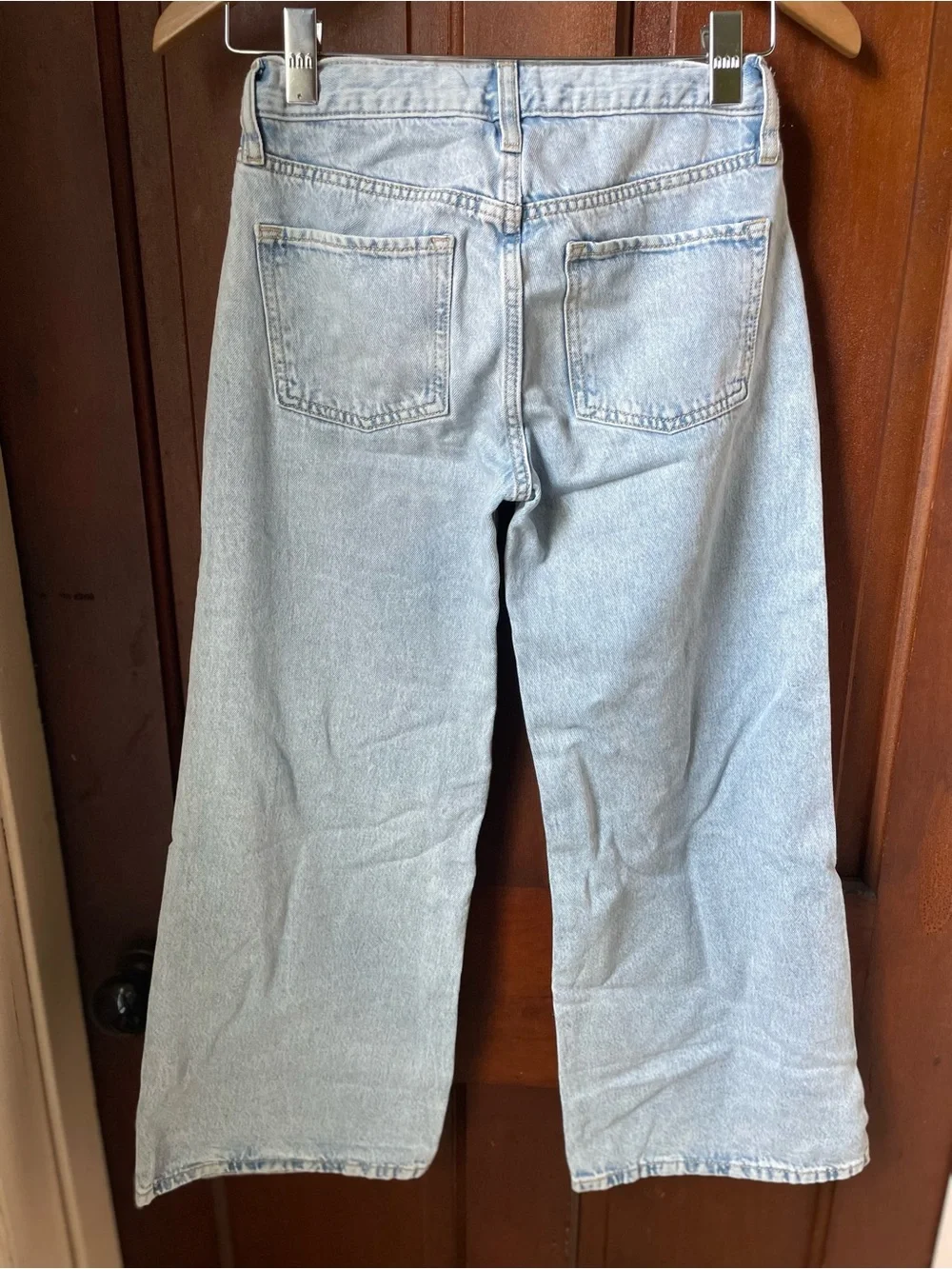 Old Navy girls size 12 high rise super baggy wide leg jeans